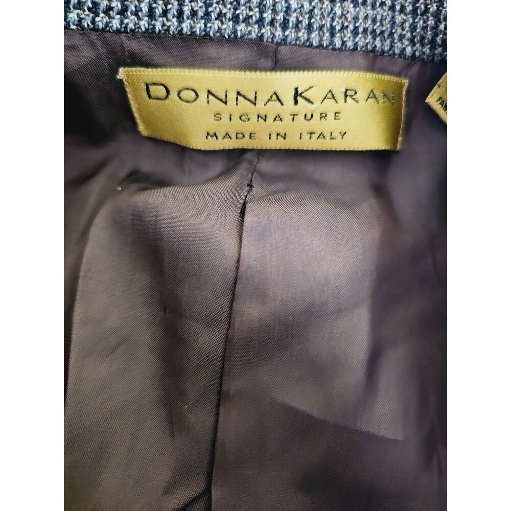 VTG Donna Karen Mens 40 Made in Italy Wool Houndstooth Blazer Sport‎ Coat - Picture 3 of 7